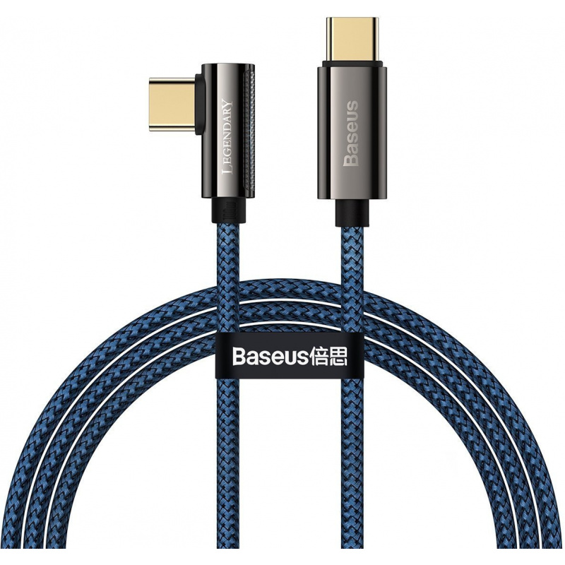Baseus Distributor - 6953156209350 - BSU2878BLU - Cable USB-C to USB-C Baseus Legend Series, PD, 100W, 1m (blue) - B2B homescreen