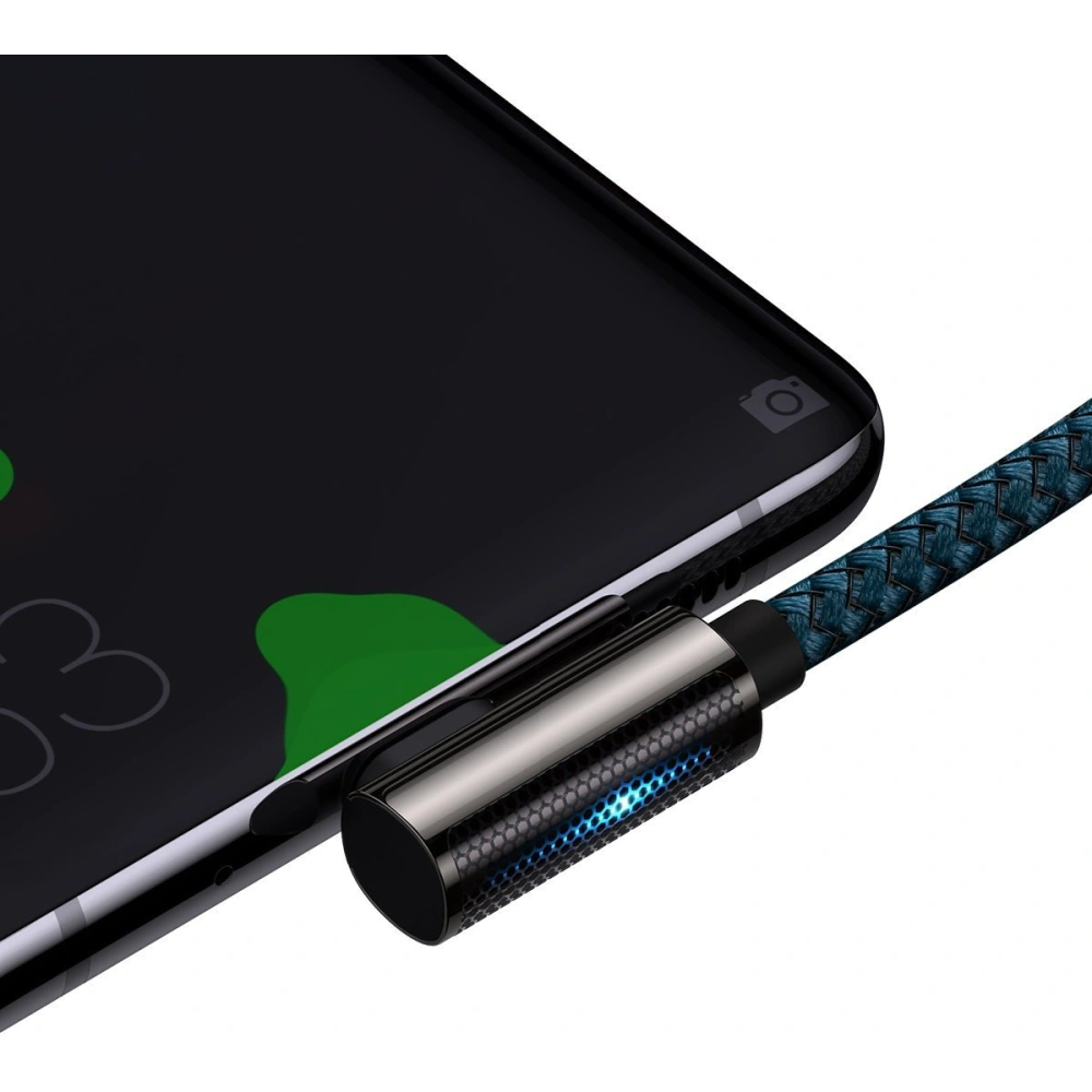 Hurtownia GSM - Kabel USB-C do USB-C kątový Baseus Legend Series, PD, 100W, 1m (modrý) - BSU2878BLU - {ean13} - Hurt