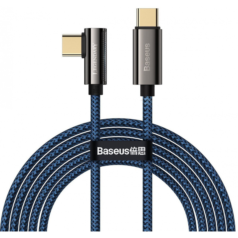 Baseus Distributor - 6953156209374 - BSU2879BLU - Cable USB-C to USB-C Baseus Legend Series, PD, 100W, 2m (blue) - B2B homescreen