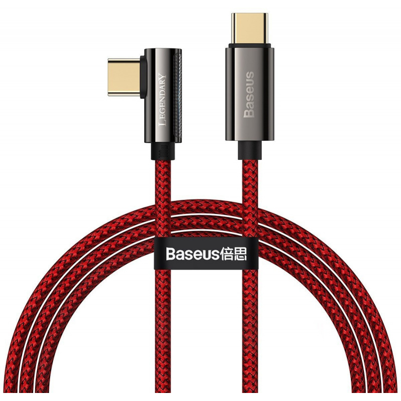Baseus Distributor - 6953156209343 - BSU2880RED - Cable USB-C to USB-C Baseus Legend Series, PD, 100W, 1m (red) - B2B homescreen