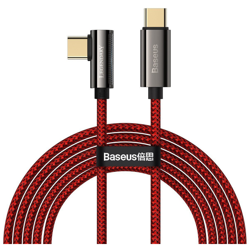 Baseus Distributor - 6953156209367 - BSU2881RED - Cable USB-C to USB-C Baseus Legend Series, PD, 100W, 2m (red) - B2B homescreen