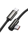 Hurtownia GSM - Kabel USB-C do USB-C kątowy Baseus Legend Series, PD, 100W, 1m (czarny) - BSU2882BLK - {ean13} - Hurt