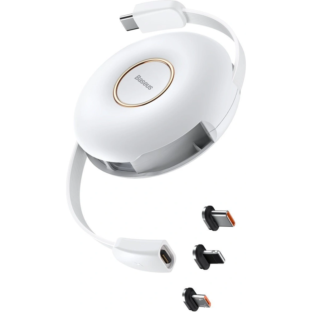 Hurtownia GSM - Kabel USB magnetický Baseus Zinc 3w1 USB-C / Lightning / Micro 20W, 1m (bílý) - BSU2883WHT - {ean13} - Hurt