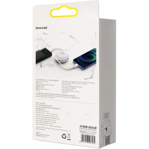 Kabel USB magnetyczny Baseus Zinc 3w1 USB-C / Lightning / Micro 20W, 1m (biały)