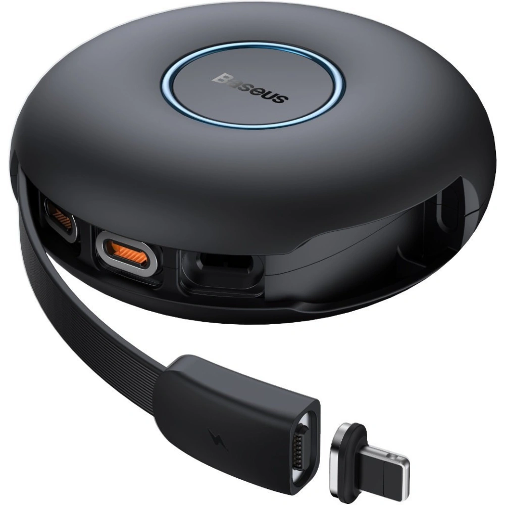 Hurtownia GSM - Kabel USB magnetický Baseus Zinc 3w1 USB-C / Lightning / Micro 20W, 1m (černý) - BSU2884BLK - {ean13} - Hurt