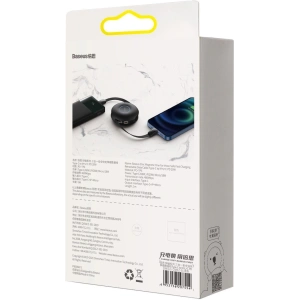 Kabel USB magnetyczny Baseus Zinc 3w1 USB-C / Lightning / Micro 20W, 1m (czarny)