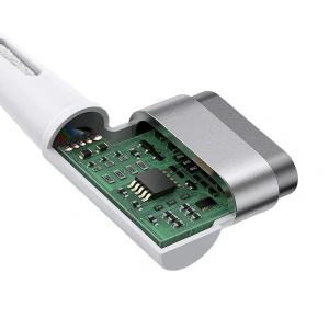 Hurtownia GSM - Kabel magnetyczny kątowy Baseus Zinc Magnetic, USB-C do MagSafe, 60W, 2m (biały) - BSU2885WHT - {ean13} - Hurt