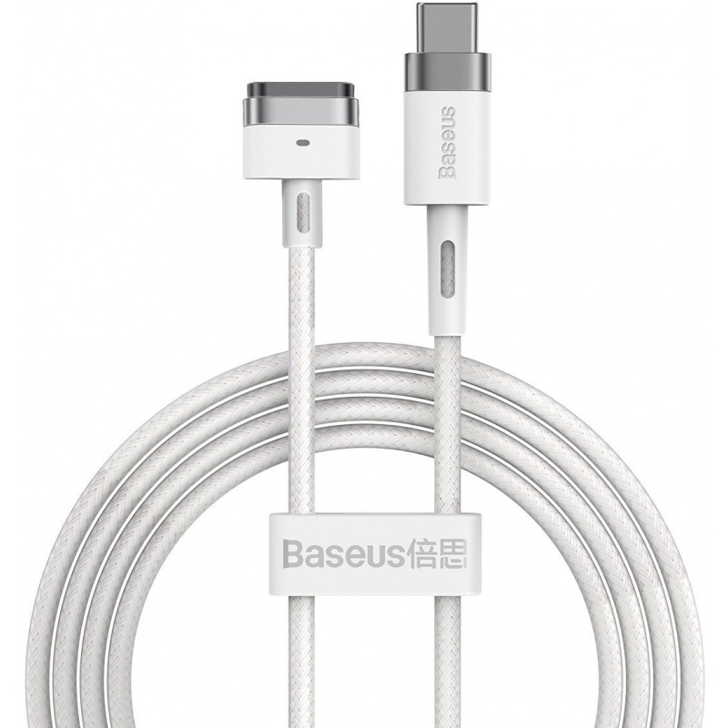 Hurtownia Baseus - 6953156206632 - BSU2886WHT - Kabel magnetyczny Baseus Zinc Magnetic, USB-C do MagSafe, 60W, 2m (biały) - B2B homescreen