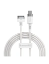 Kabel magnetický Baseus Zinc Magnetic, USB-C do MagSafe, 60W, 2m (bílý)