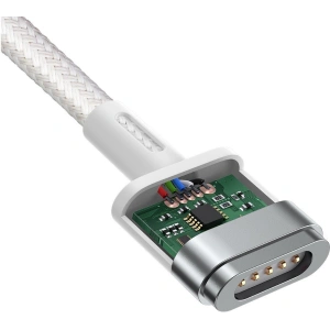Hurtownia GSM - Kabel magnetyczny Baseus Zinc Magnetic, USB-C do MagSafe, 60W, 2m (biały) - BSU2886WHT - {ean13} - Hurt
