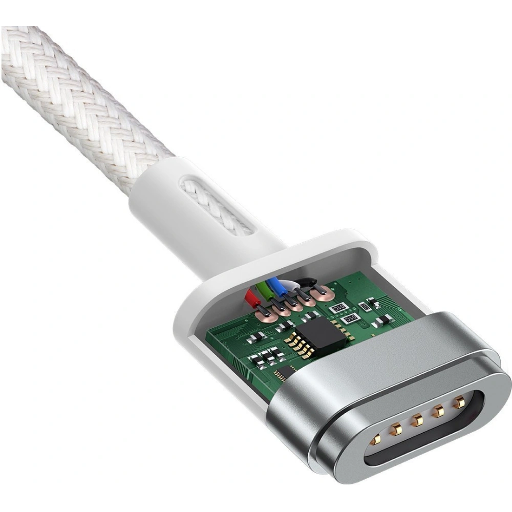 Hurtownia GSM - Kabel magnetický Baseus Zinc Magnetic, USB-C do MagSafe, 60W, 2m (bílý) - BSU2886WHT - {ean13} - Hurt