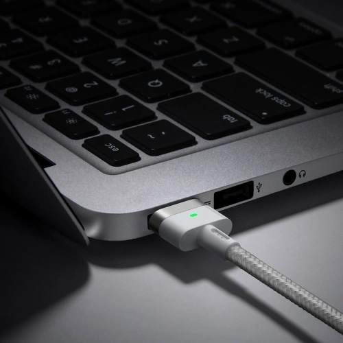 Kabel magnetyczny Baseus Zinc Magnetic, USB-C do MagSafe, 60W, 2m (biały)