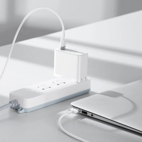 Kabel magnetyczny Baseus Zinc Magnetic, USB-C do MagSafe, 60W, 2m (biały)