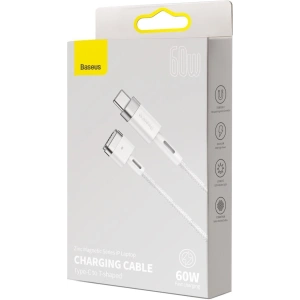 Hurtownia GSM - Kabel magnetyczny Baseus Zinc Magnetic, USB-C do MagSafe, 60W, 2m (biały) - BSU2886WHT - {ean13} - Hurt