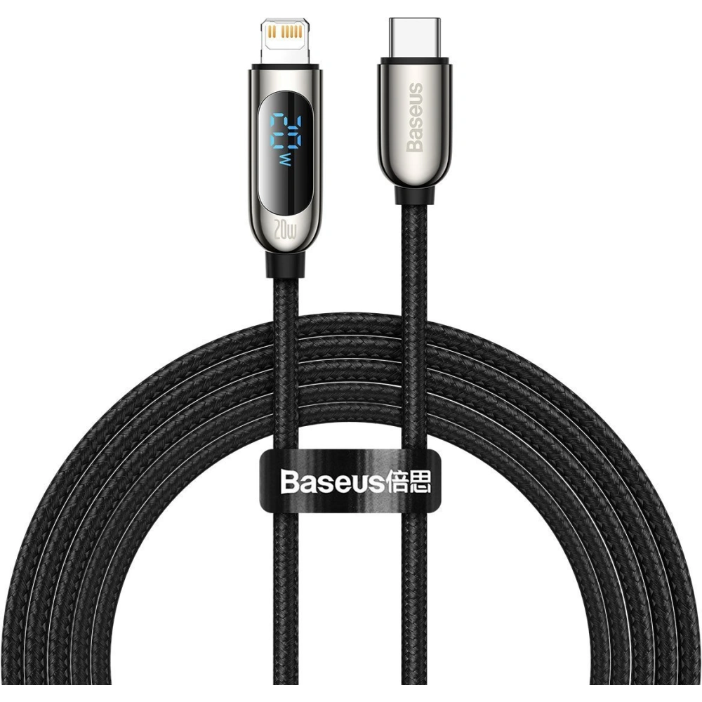 Kabel USB-C do Lightning Baseus Display, PD, 20W, 2m (černý)