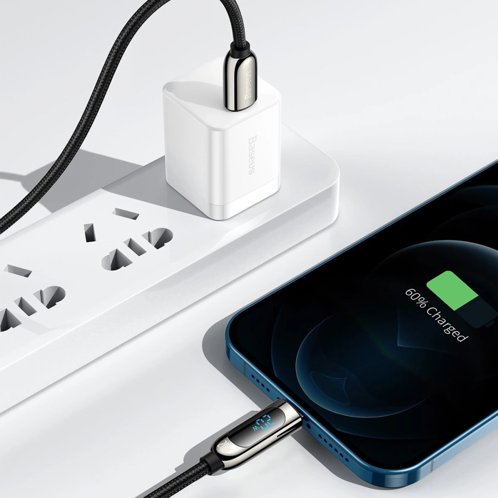 Kabel USB-C do Lightning Baseus Display, PD, 20W, 2m (černý)