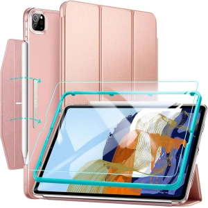 Etui ESR Ascend Trifold Apple iPad Pro 11 2021 (3. generacji) Rose Gold + Szkło