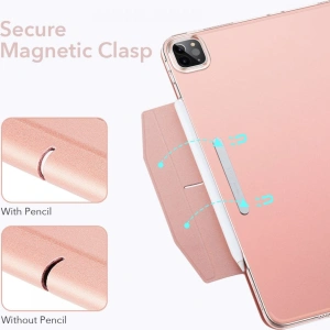 Etui ESR Ascend Trifold Apple iPad Pro 11 2021 (3. generacji) Rose Gold + Szkło