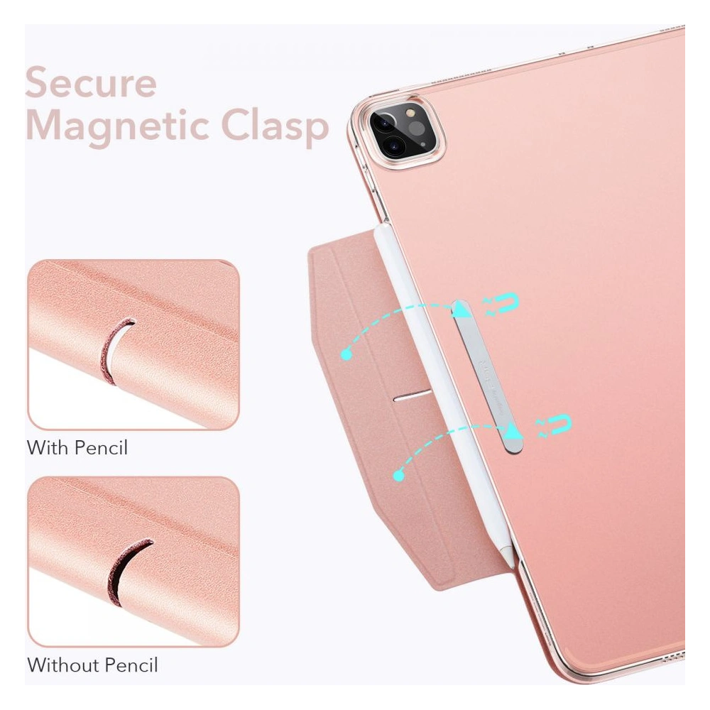 Hurtownia GSM - Case ESR Ascend Trifold Apple iPad Pro 11 2021 (3. Generation) Roségold + Glas - ESR361RS - {ean13} - Hurt