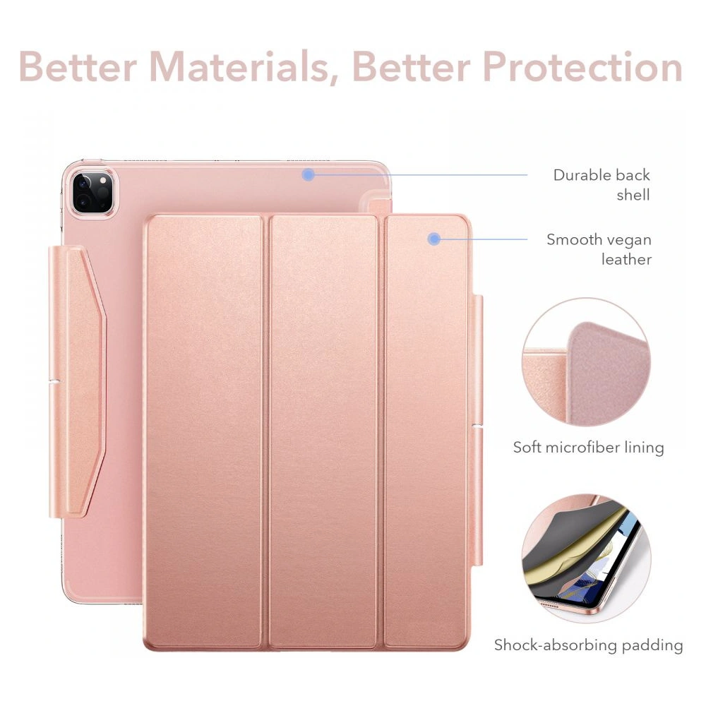 Hurtownia GSM - Case ESR Ascend Trifold Apple iPad Pro 11 2021 (3. Generation) Roségold + Glas - ESR361RS - {ean13} - Hurt