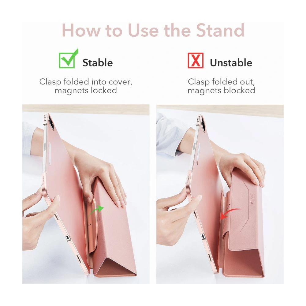 Wholesale ESR Ascend Trifold & Tempered Glass Apple iPad Pro 11 2021 (3. generacji) Rose Gold - ESR361RS - {ean13} - Hurt