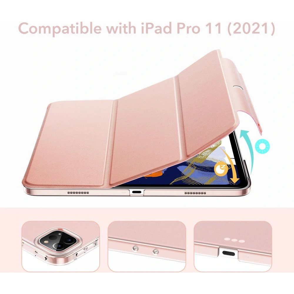 Hurtownia GSM - Case ESR Ascend Trifold Apple iPad Pro 11 2021 (3. Generation) Roségold + Glas - ESR361RS - {ean13} - Hurt
