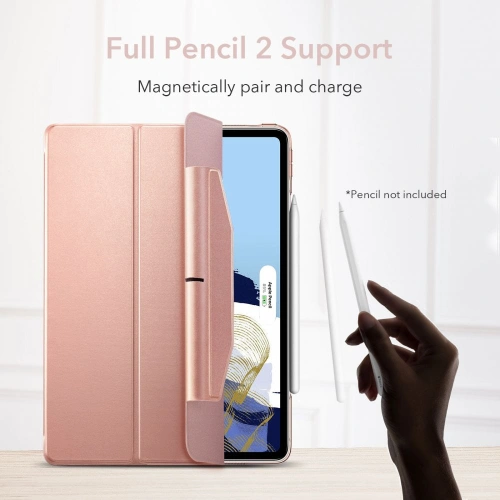 Etui ESR Ascend Trifold Apple iPad Pro 11 2021 (3. generacji) Rose Gold + Szkło