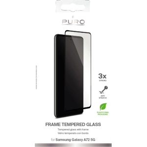 Wholesale PURO Frame Tempered Glass Samsung Galaxy A72 5G (black) - PUR444BLK - {ean13} - Hurt