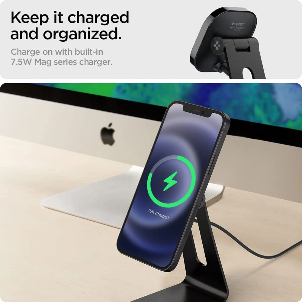Hurtownia GSM - Uchwyt Spigen Onetap MagSafe Magnetic Stand Černý - SPN1680BLK - {ean13} - Hurt
