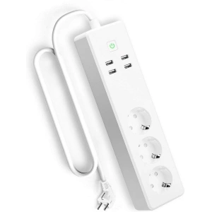 Hurtownia GSM - Inteligentna listwa zasilająca WiFi Meross MSS425EHK(EU), 3 gniazda + 4x USB - MSS009 - {ean13} - Hurt
