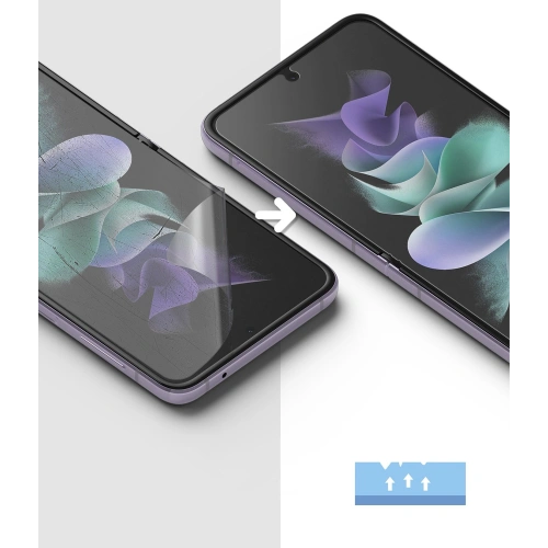 Zestaw 2 folii na ekran Samsung Galaxy Z Flip 3 - Ringke ID - Home Screen