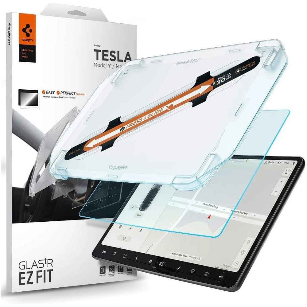 Hurtownia GSM - Tvrzené sklo Spigen GLAS.tR ez Fit Tesla Model Y/3 - SPN1682 - {ean13} - Hurt