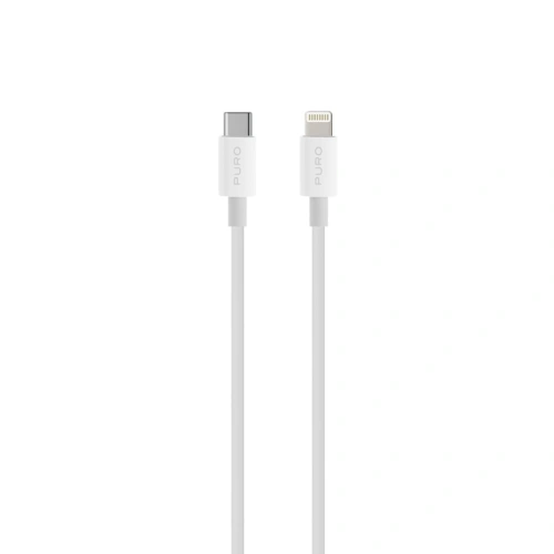 Kabel PURO Plain USB-C na Lightning MFi 2m (biały)