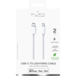 Hurtownia GSM - Kabel PURO Plain USB-C na Lightning MFi 2m (biały) - PUR445WHT - {ean13} - Hurt