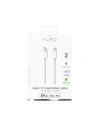 Kabel PURO Plain USB-C na Lightning MFi 2m (biały)
