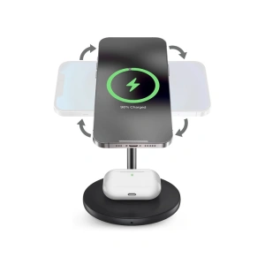Hurtownia GSM - Podstawka z ładowarką bezprzewodową PURO Fast Charger 2in1 Mag Charging Stand - PUR447 - {ean13} - Hurt