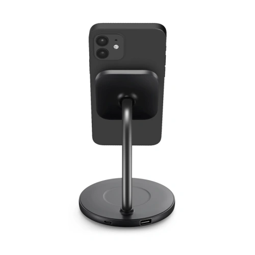 Podstawka z ładowarką bezprzewodową PURO Fast Charger 2in1 Mag Charging Stand