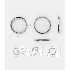 Hurtownia GSM - Nakładka Ringke Bezel Styling Samsung Galaxy Watch Active 2 40mm stal nierdzewna srebrny GWA2-40-09 - RGK1482SSLV - {ean13} - Hurt