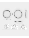 Hurtownia GSM - Nakładka Ringke Bezel Styling Samsung Galaxy Watch Active 2 40mm stal nierdzewna srebrny GWA2-40-09 - RGK1482SSLV - {ean13} - Hurt