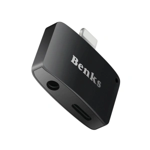 Hurtownia GSM - Adapter Benks Lightning - AUX Black - BKS230BLK - {ean13} - Hurt
