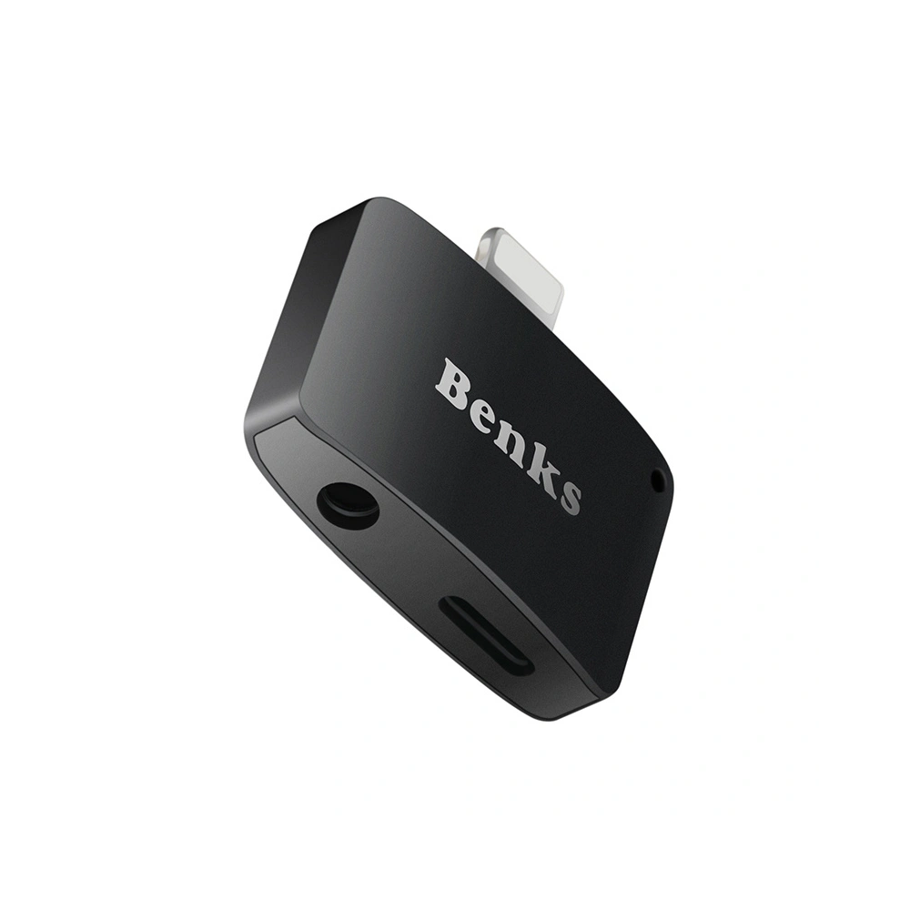 Hurtownia GSM - Adaptér Benks Lightning - AUX černý - BKS230BLK - {ean13} - Hurt
