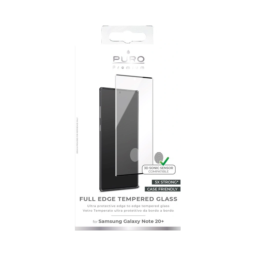 Hurtownia GSM - Sklo tvrzené PURO Premium Full Edge Tempered Glass Case Friendly Samsung Galaxy Note 20 Ultra (černé) - PUR449BLK - {ean13} - Hurt