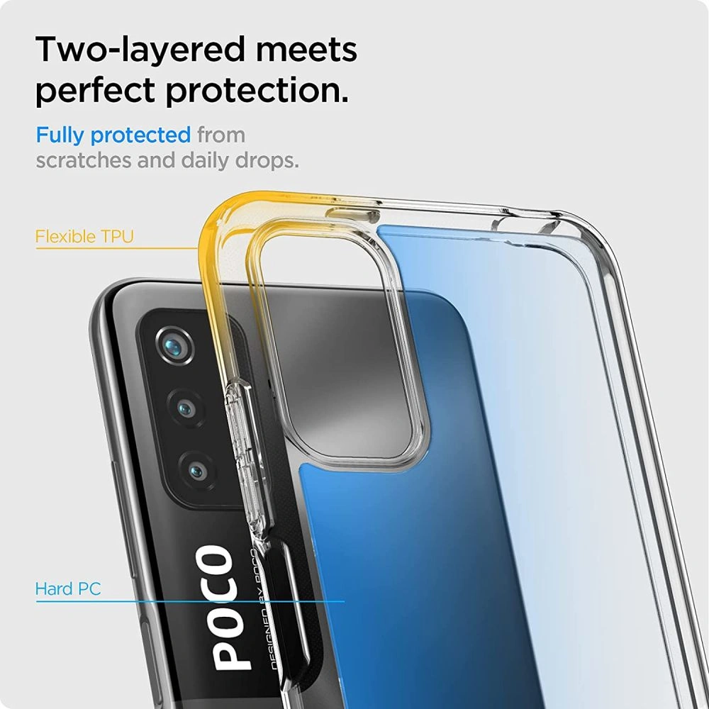 Hurtownia GSM - Etui Spigen Ultra Hybrid Pocophone M3 Pro 5G/Redmi Note 10 5G Crystal Clear - SPN1685CL - {ean13} - Hurt