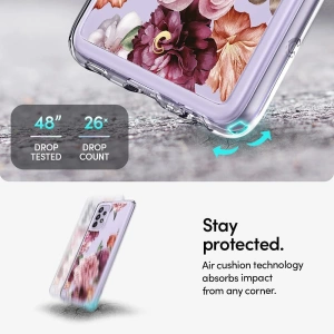 Hurtownia GSM - Etui Spigen Cyrill Cecile Samsung Galaxy A52/A52s Růžová květinová - SPN1686RSF - {ean13} - Hurt