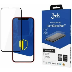 Szkło hartowane 3MK HardGlass Max Apple iPhone 16e / 14 / 13 / 13 Pro czarne