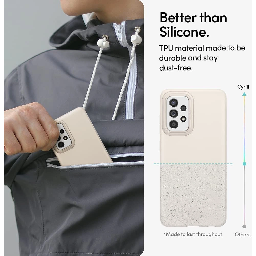 Hurtownia GSM - Etui Spigen Cyrill Stone Samsung Galaxy A52/A52s Cream - SPN1690CRE - {ean13} - Hurt