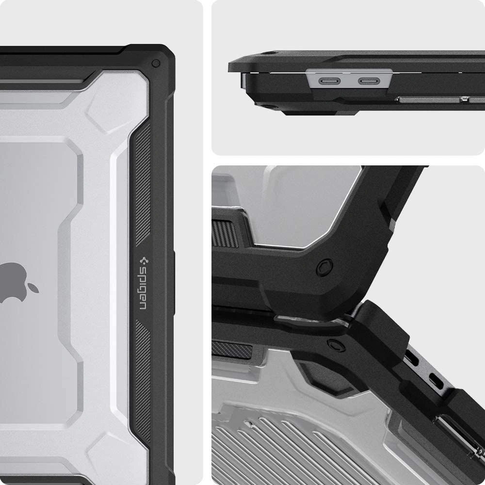 Hurtownia GSM - Etui Spigen Rugged Armor Apple Macbook Pro 16 2019-2023 Matně černá - SPN1691BLK - {ean13} - Hurt