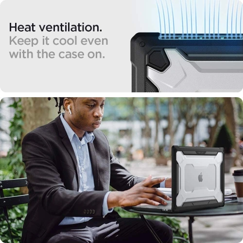 Etui Spigen Rugged Armor Apple Macbook Pro 16 2019-2023 Matte Black