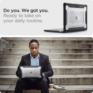 Hurtownia GSM - Etui Spigen Rugged Armor Apple Macbook Pro 16 2019-2023 Matte Black - SPN1691BLK - {ean13} - Hurt