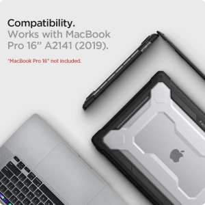Hurtownia GSM - Etui Spigen Rugged Armor Apple Macbook Pro 16 2019-2023 Matte Black - SPN1691BLK - {ean13} - Hurt